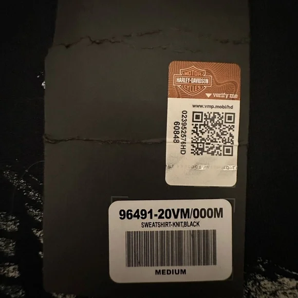 NWT Harley Davidson Men’s Sweatshirt - Size Medium - Picture 4 of 5